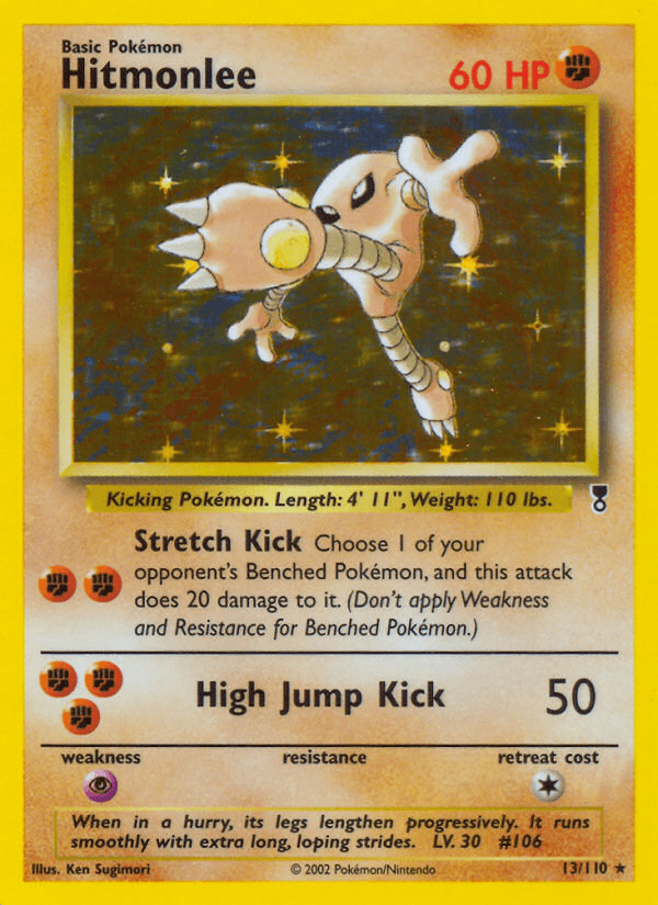 Hitmonlee — Legendary Collection Pokémon TCG card by Ken Sugimori