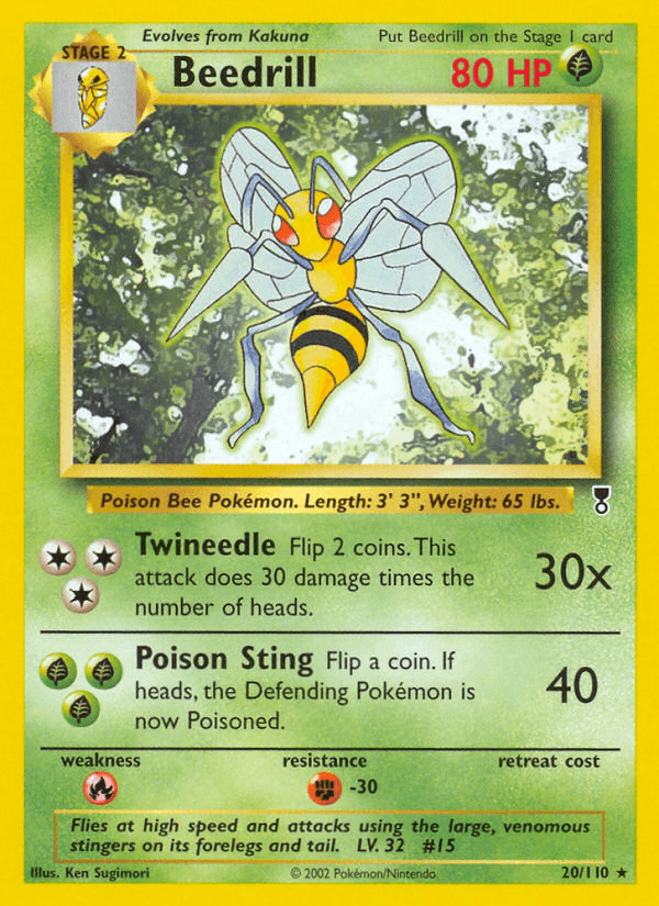 Beedrill — Legendary Collection Pokémon TCG card by Ken Sugimori