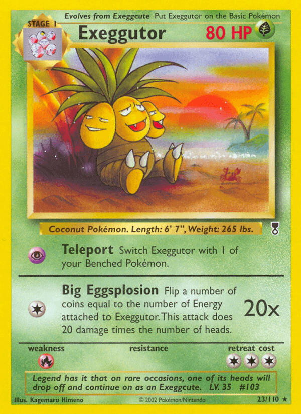 Exeggutor — Legendary Collection Pokémon TCG card by Kagemaru Himeno