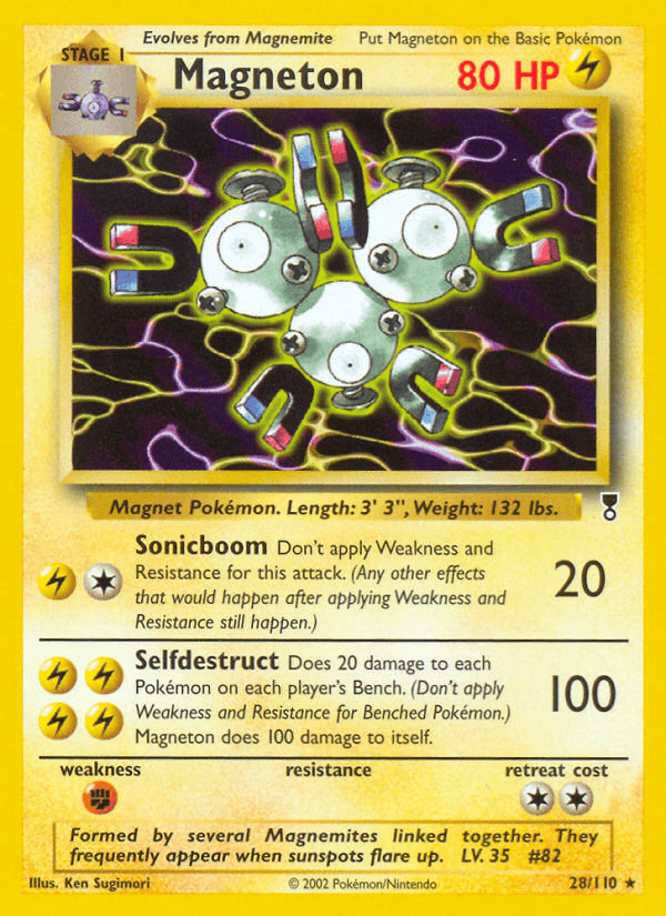 Magneton — Legendary Collection Pokémon TCG card by Ken Sugimori
