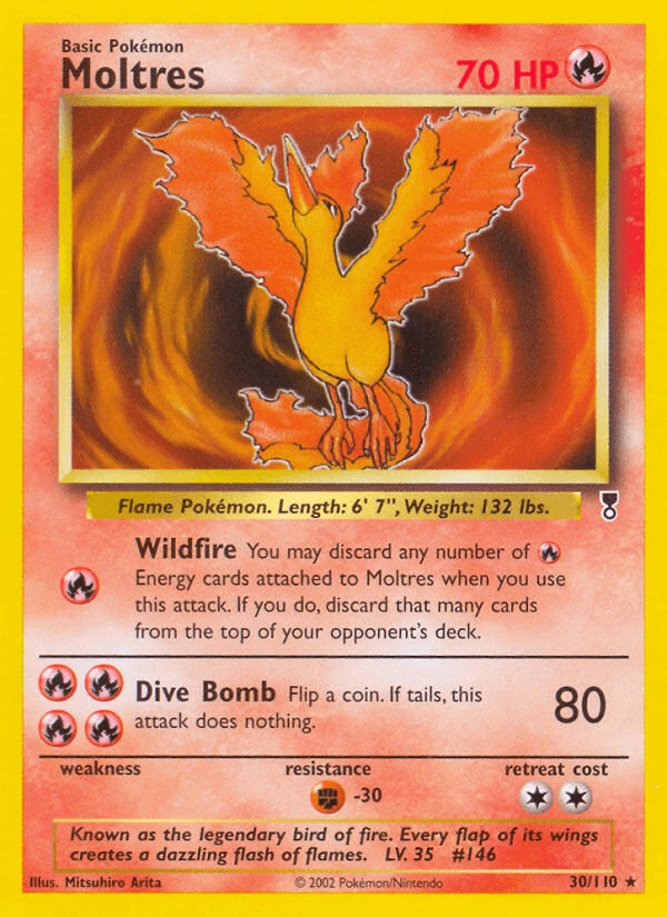 Moltres — Legendary Collection Pokémon TCG card by Mitsuhiro Arita