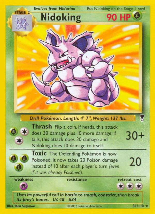 Nidoking — Legendary Collection Pokémon TCG card by Ken Sugimori