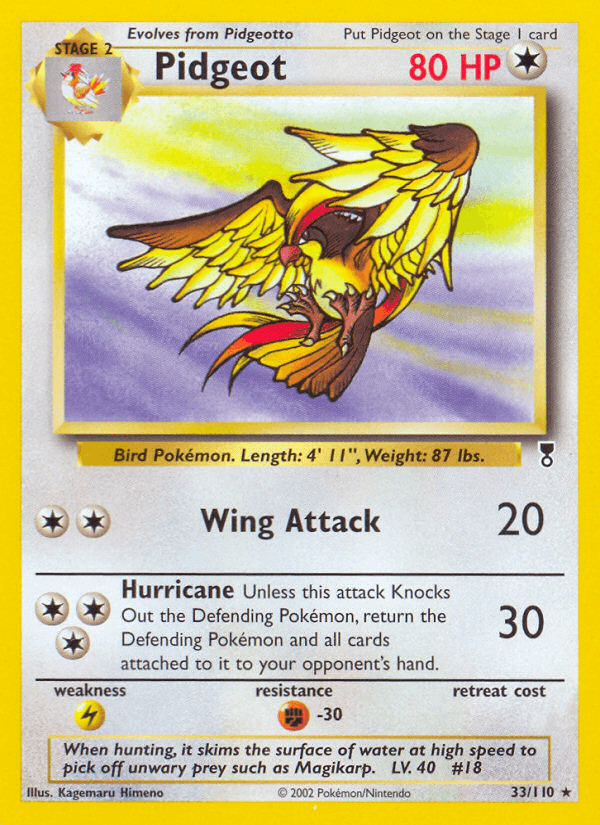 Pidgeot — Legendary Collection Pokémon TCG card by Kagemaru Himeno