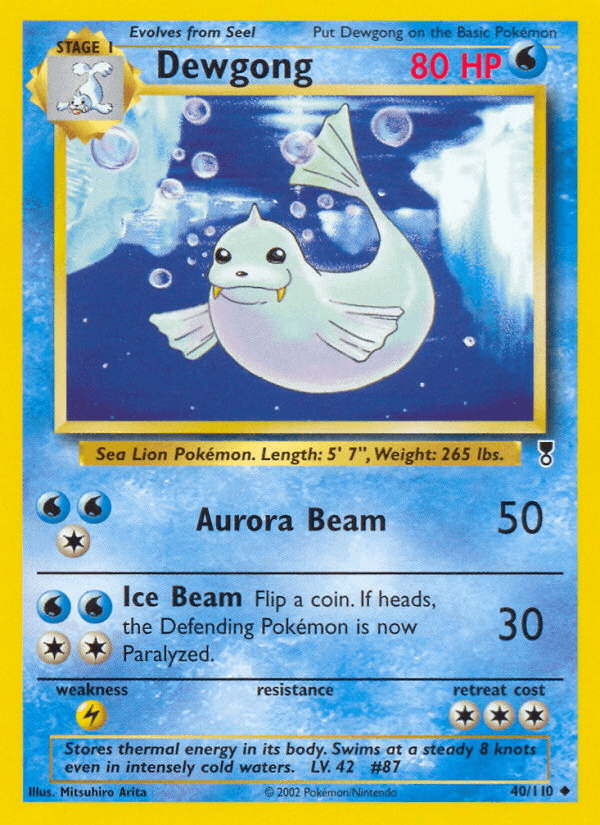 Dewgong — Legendary Collection Pokémon TCG card by Mitsuhiro Arita