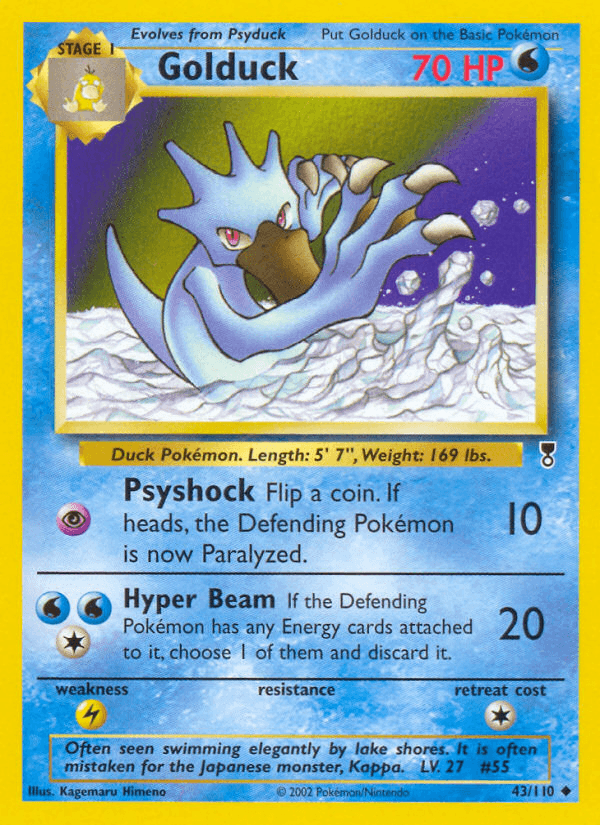 Golduck — Legendary Collection Pokémon TCG card by Kagemaru Himeno