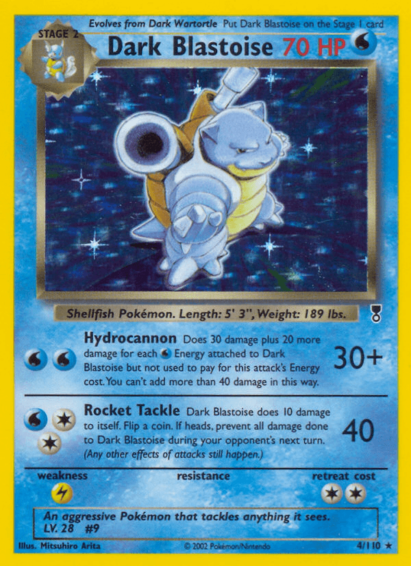 Dark Blastoise — Pokémon TCG card