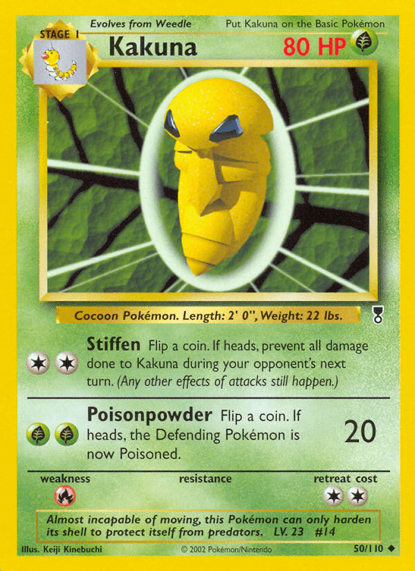 Kakuna — Legendary Collection Pokémon TCG card by Keiji Kinebuchi
