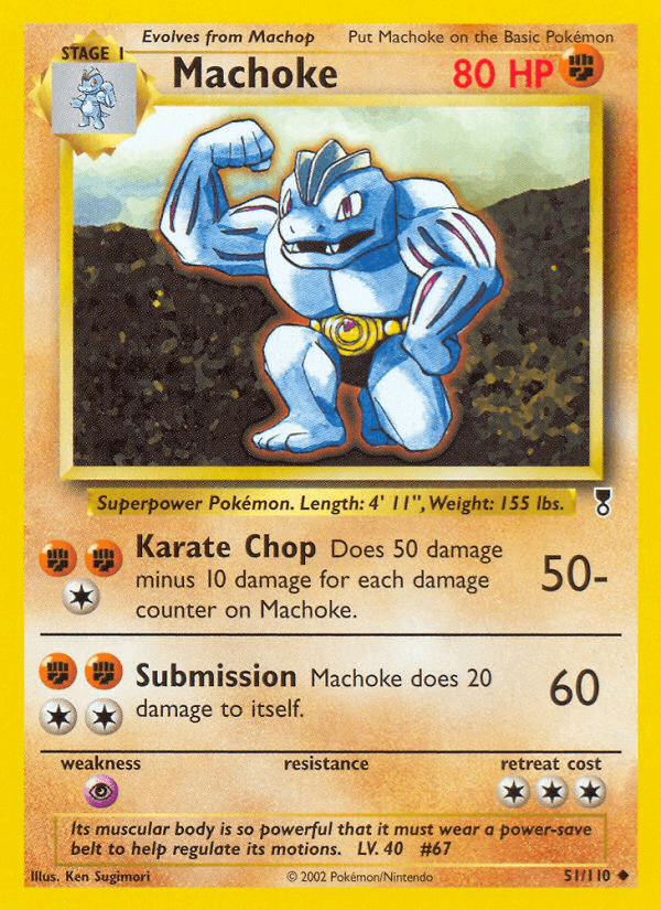 Machoke — Legendary Collection Pokémon TCG card by Ken Sugimori