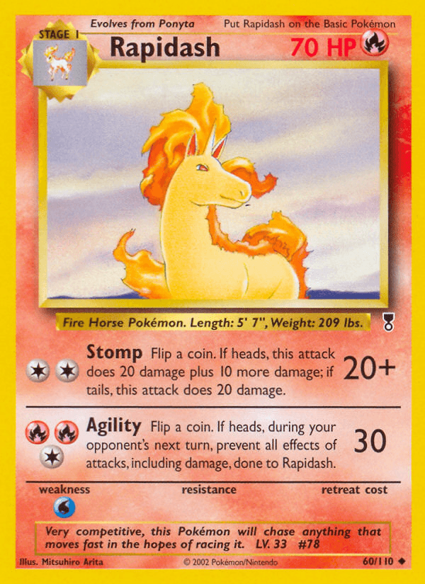 Rapidash — Legendary Collection Pokémon TCG card by Mitsuhiro Arita