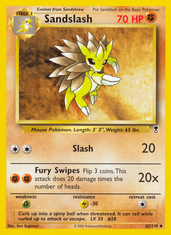 Sandslash — Legendary Collection Pokémon TCG card by Ken Sugimori