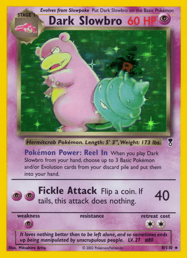 Dark Slowbro — Legendary Collection Pokémon TCG card by Mitsuhiro Arita