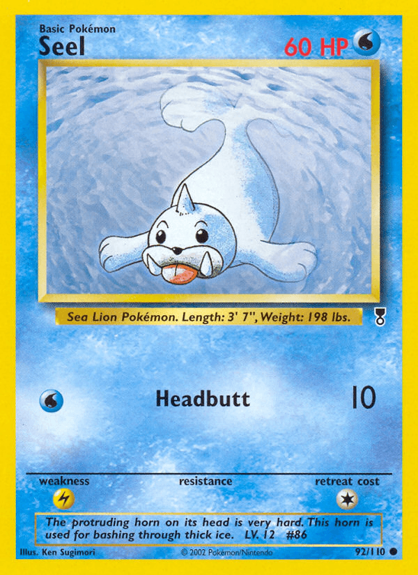 Seel — Legendary Collection Pokémon TCG card by Ken Sugimori