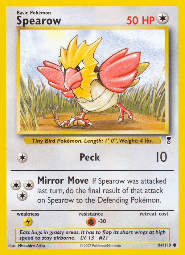 Spearow — Legendary Collection Pokémon TCG card by Mitsuhiro Arita