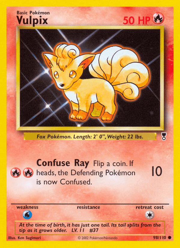 Vulpix — Legendary Collection Pokémon TCG card by Ken Sugimori