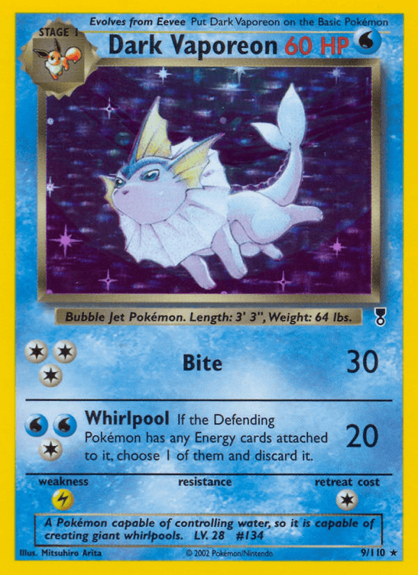 Dark Vaporeon — Pokémon TCG card