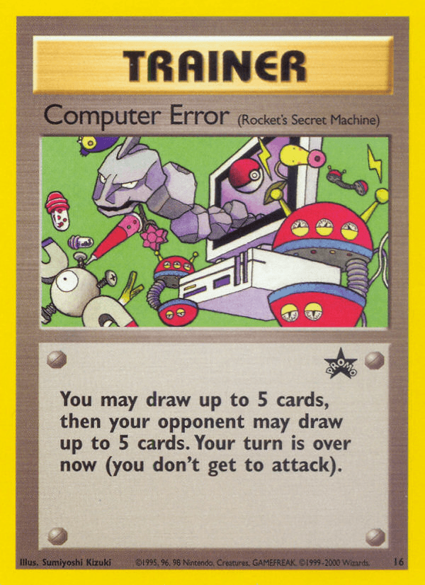 Computer Error (Rocket's Secret Machine) — WoTC Promo Pokémon TCG card by Sumiyoshi Kizuki