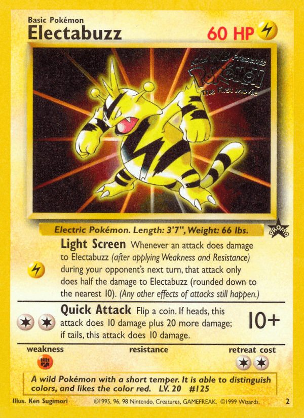 Electabuzz (Movie Promo) — WoTC Promo Pokémon TCG card by Ken Sugimori