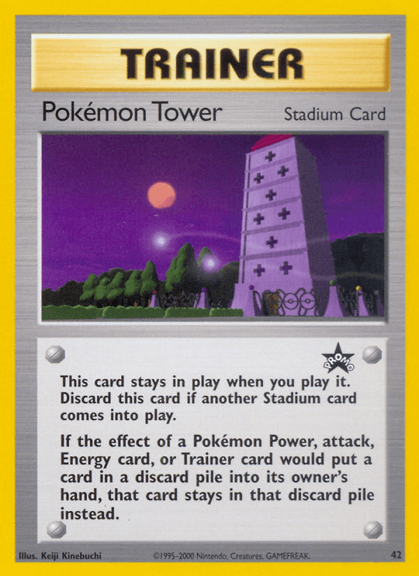 Pokemon Tower — WoTC Promo Pokémon TCG card by Keiji Kinebuchi