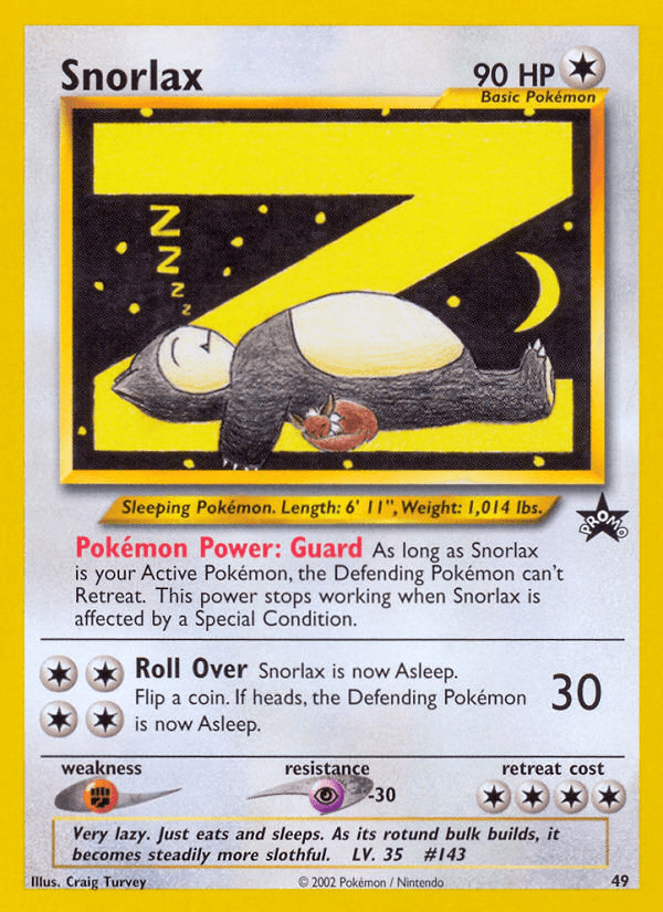 Snorlax — Pokémon TCG card