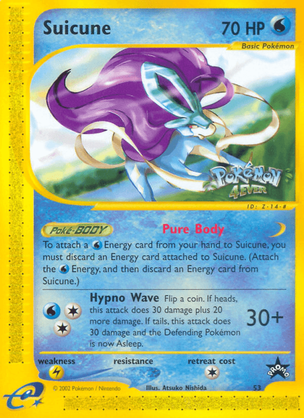 Suicune — WoTC Promo Pokémon TCG card by Atsuko Nishida