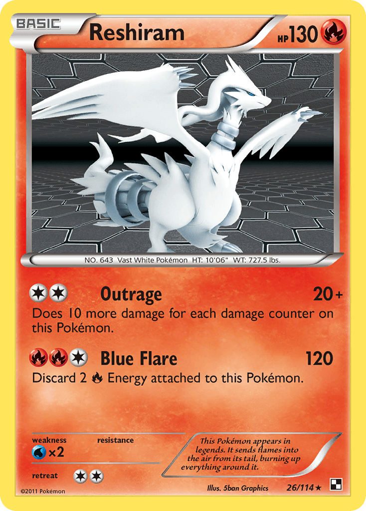 Reshiram — Pokémon TCG card