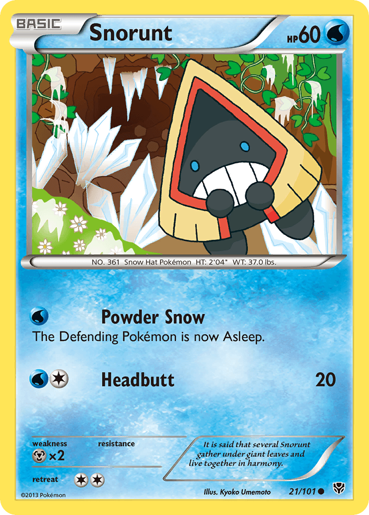 Snorunt — Plasma Blast Pokémon TCG card by Kyoko Umemoto