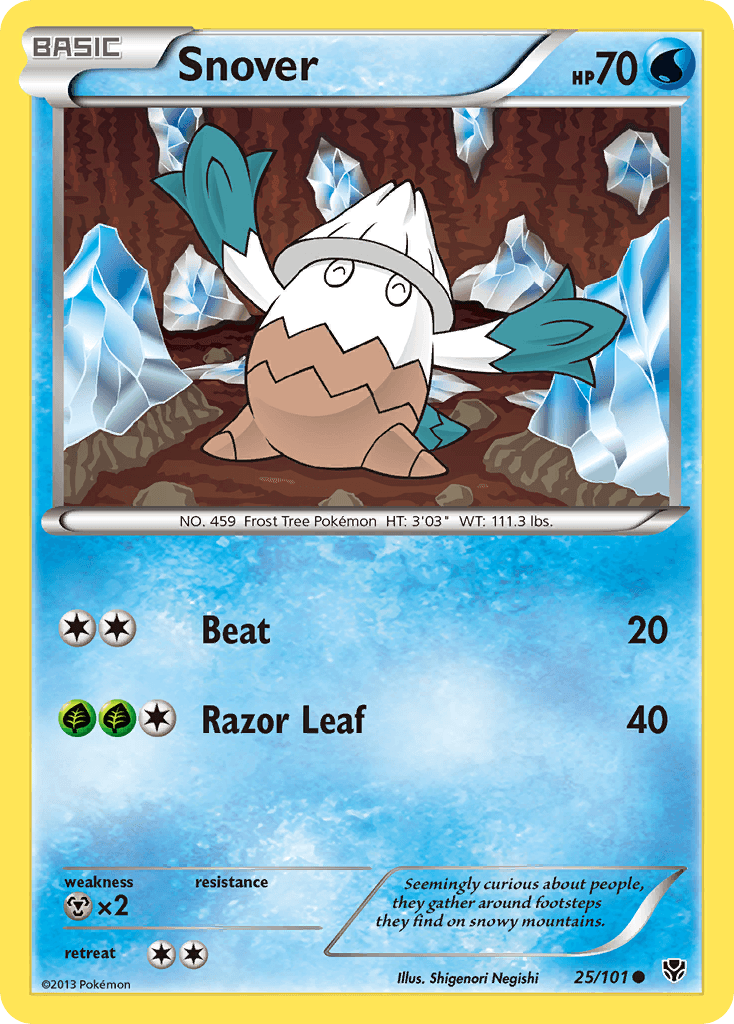 Snover — Plasma Blast Pokémon TCG card by Shigenori Negishi