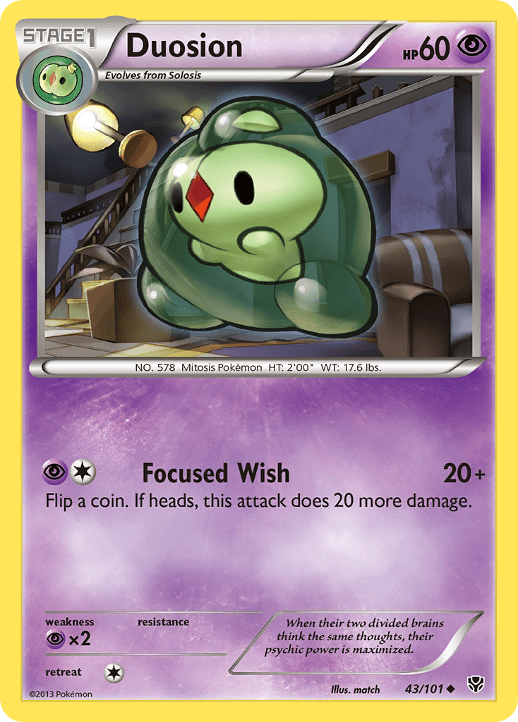 Duosion — Plasma Blast Pokémon TCG card by match