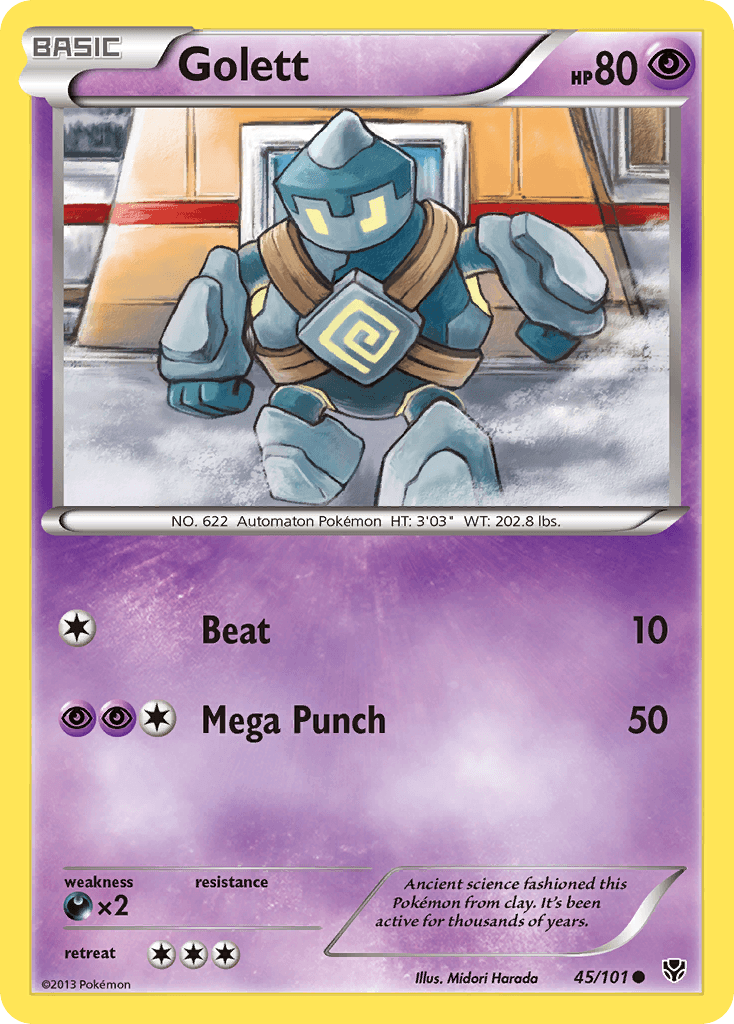 Golett — Plasma Blast Pokémon TCG card by Midori Harada