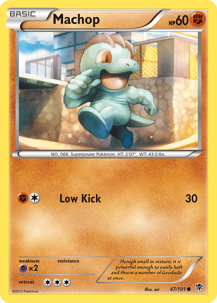 Machop — Plasma Blast Pokémon TCG card by sui