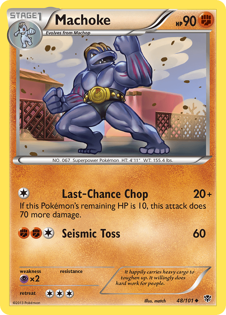 Machoke — Plasma Blast Pokémon TCG card by match