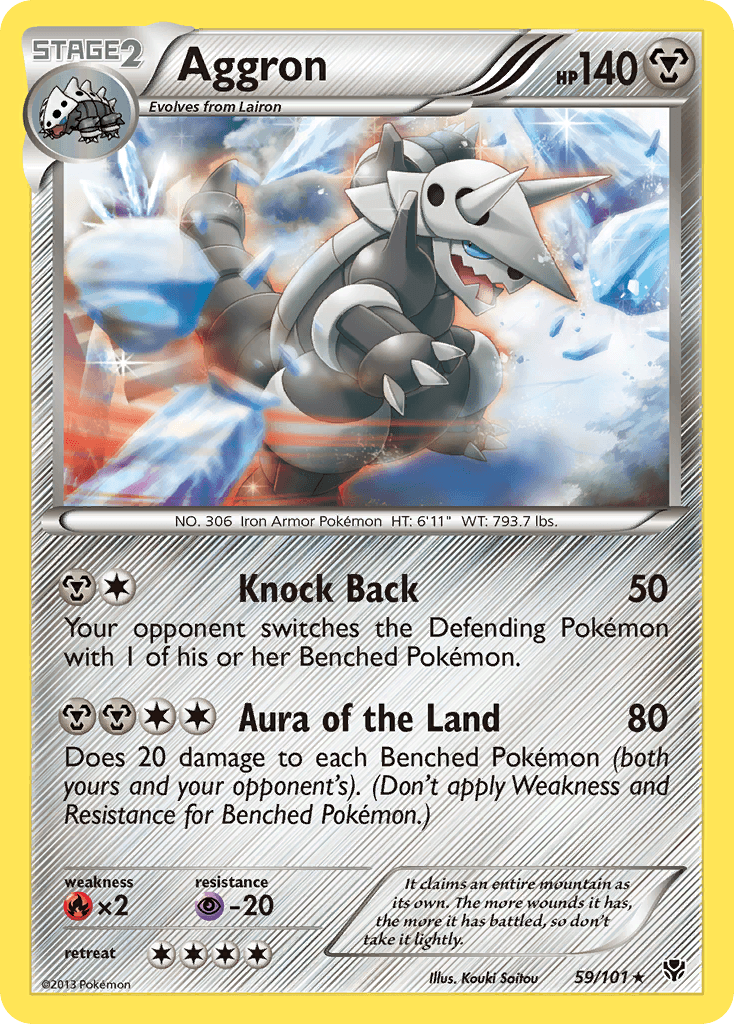 Aggron — Plasma Blast Pokémon TCG card by Kouki Saitou