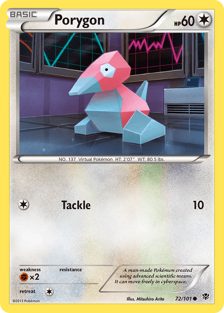 Porygon — Plasma Blast Pokémon TCG card by Mitsuhiro Arita
