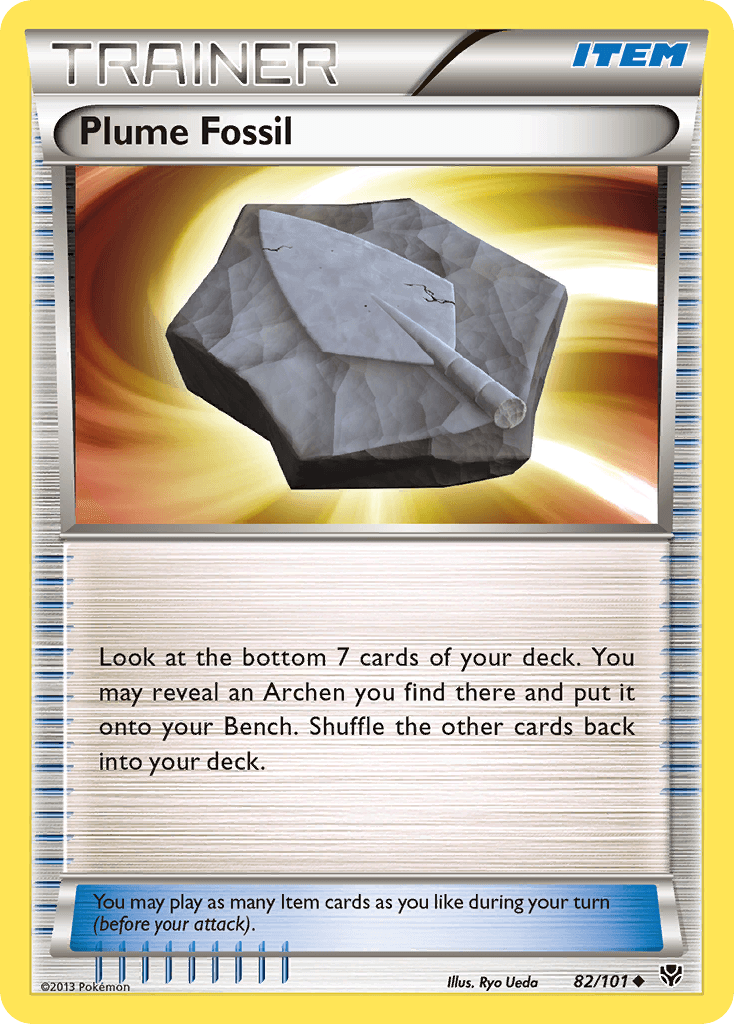 Plume Fossil — Plasma Blast Pokémon TCG card by Ryo Ueda