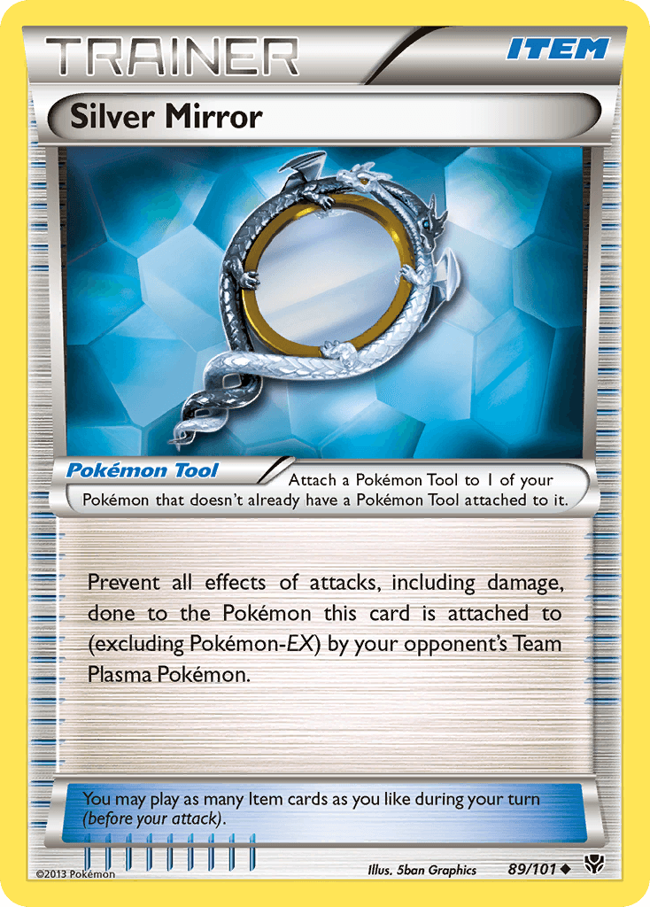 Silver Mirror — Plasma Blast Pokémon TCG card by 5ban Graphics