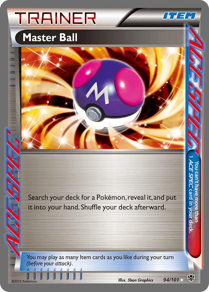 Master Ball — Plasma Blast Pokémon TCG card by 5ban Graphics