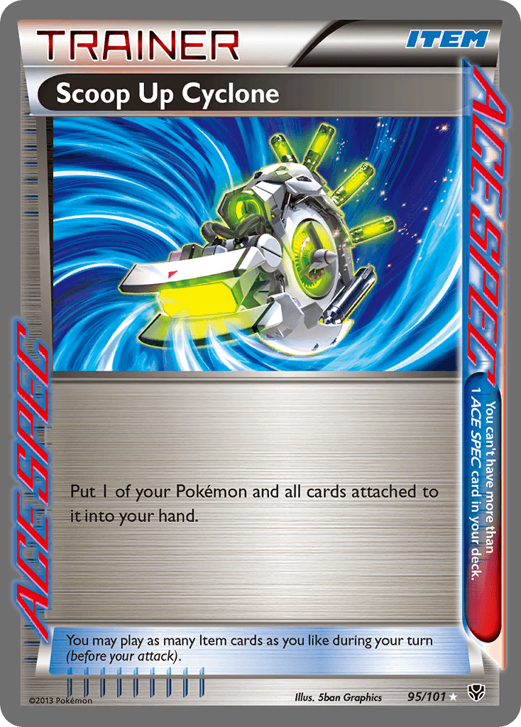 Scoop Up Cyclone — Plasma Blast Pokémon TCG card by 5ban Graphics