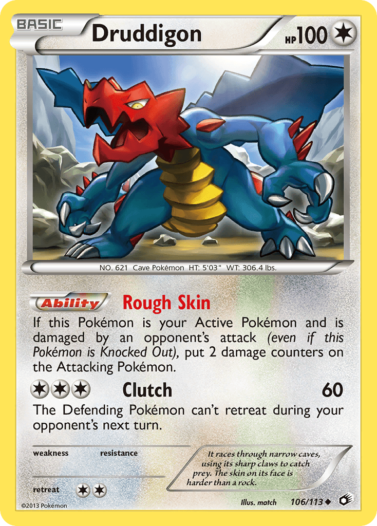 Druddigon — Legendary Treasures Pokémon TCG card by match