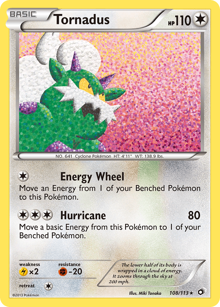 Tornadus — Legendary Treasures Pokémon TCG card by Miki Tanaka