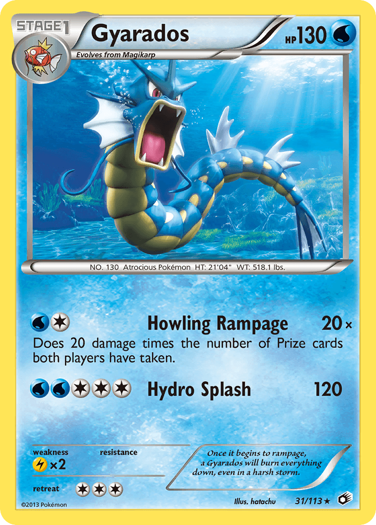 Gyarados — Legendary Treasures Pokémon TCG card by hatachu