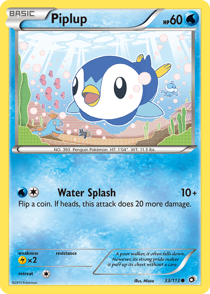 Piplup — Legendary Treasures Pokémon TCG card by Mizue