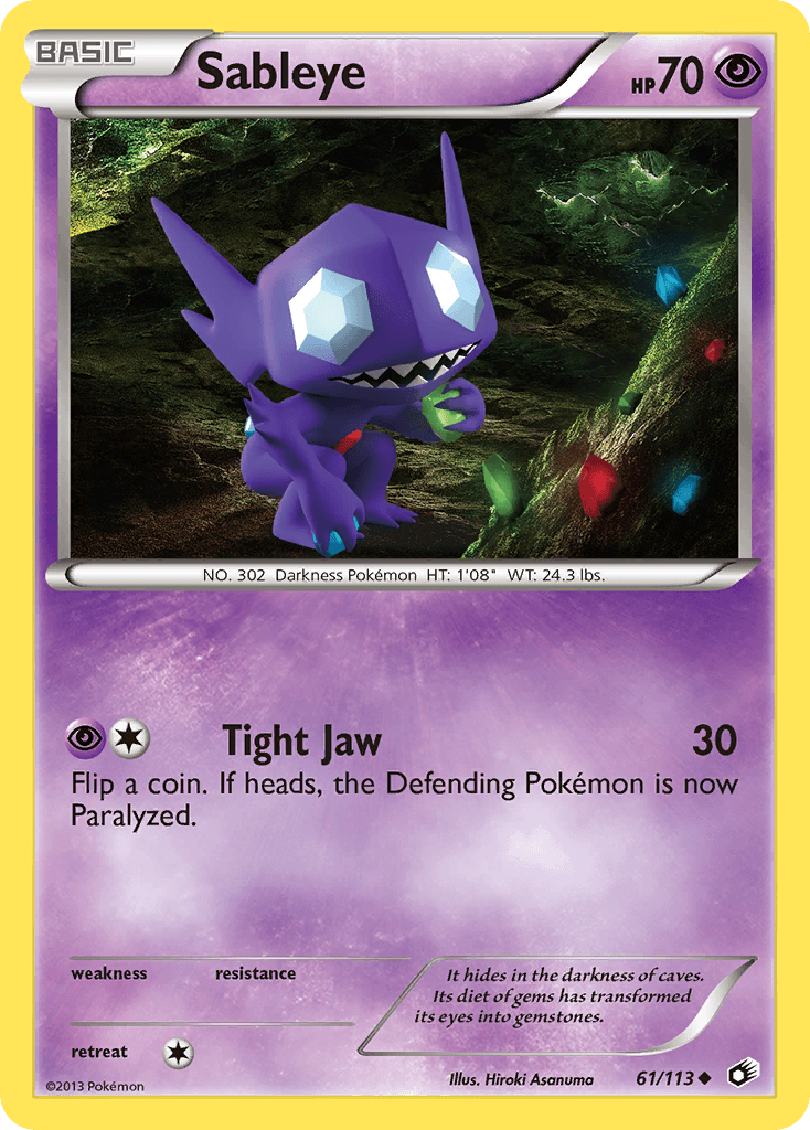 Sableye — Legendary Treasures Pokémon TCG card by Hiroki Asanuma