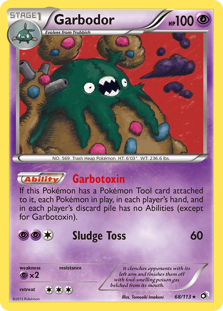 Garbodor — Legendary Treasures Pokémon TCG card by Tomoaki Imakuni