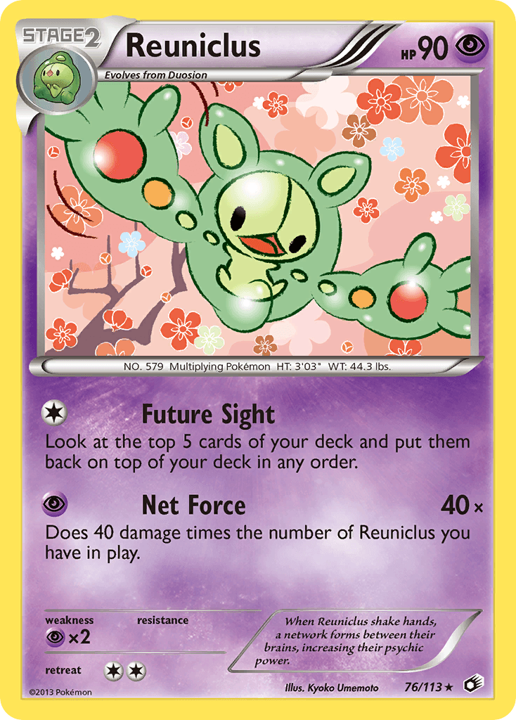 Reuniclus — Legendary Treasures Pokémon TCG card by Kyoko Umemoto