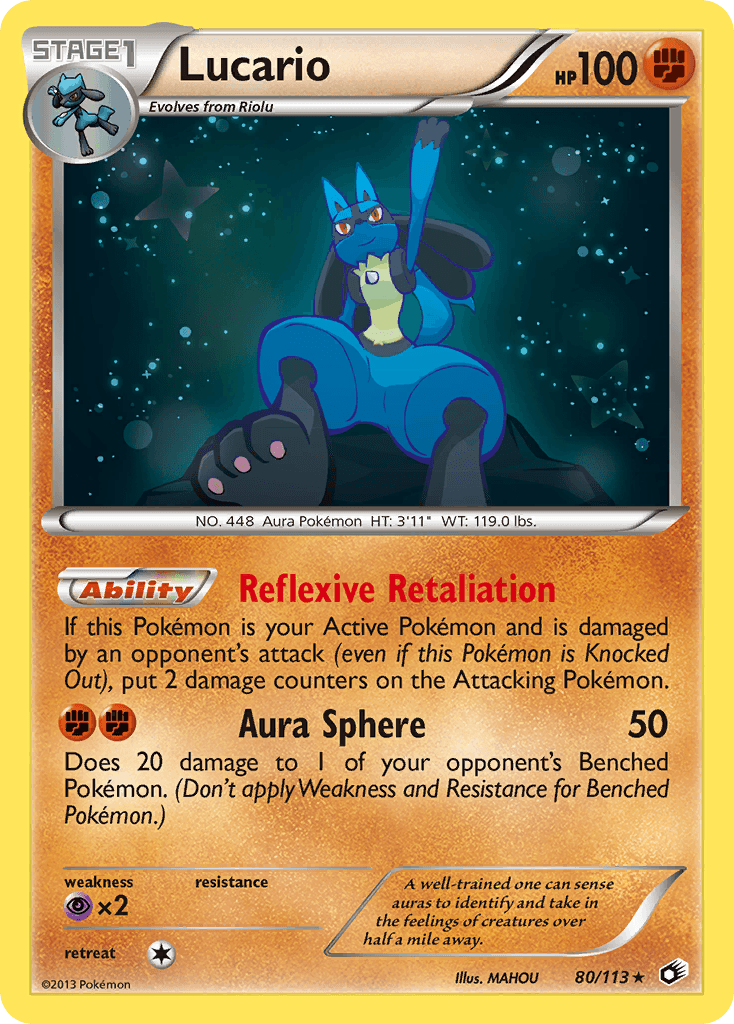 Lucario — Legendary Treasures Pokémon TCG card by MAHOU