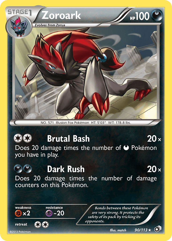 Zoroark — Legendary Treasures Pokémon TCG card by match