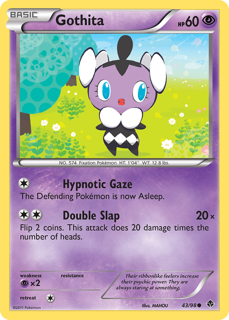 Gothita (43) — Emerging Powers Pokémon TCG card by MAHOU