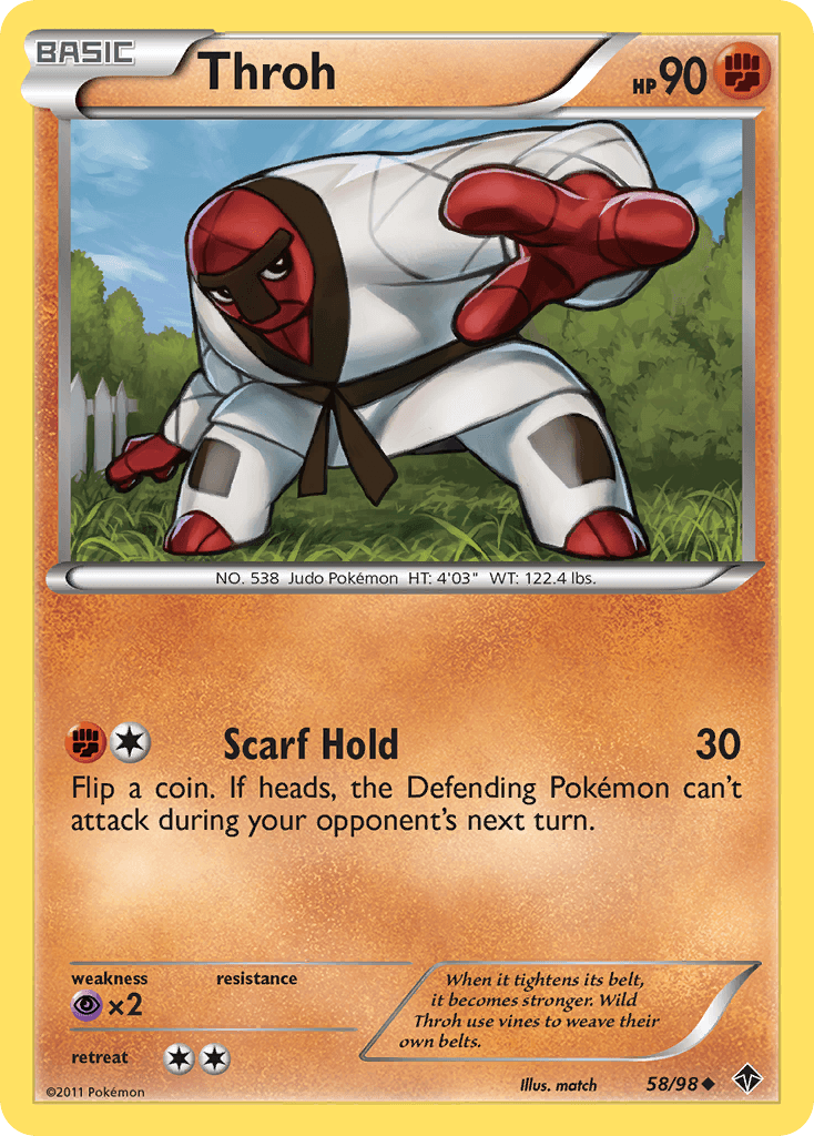 Throh — Emerging Powers Pokémon TCG card by match