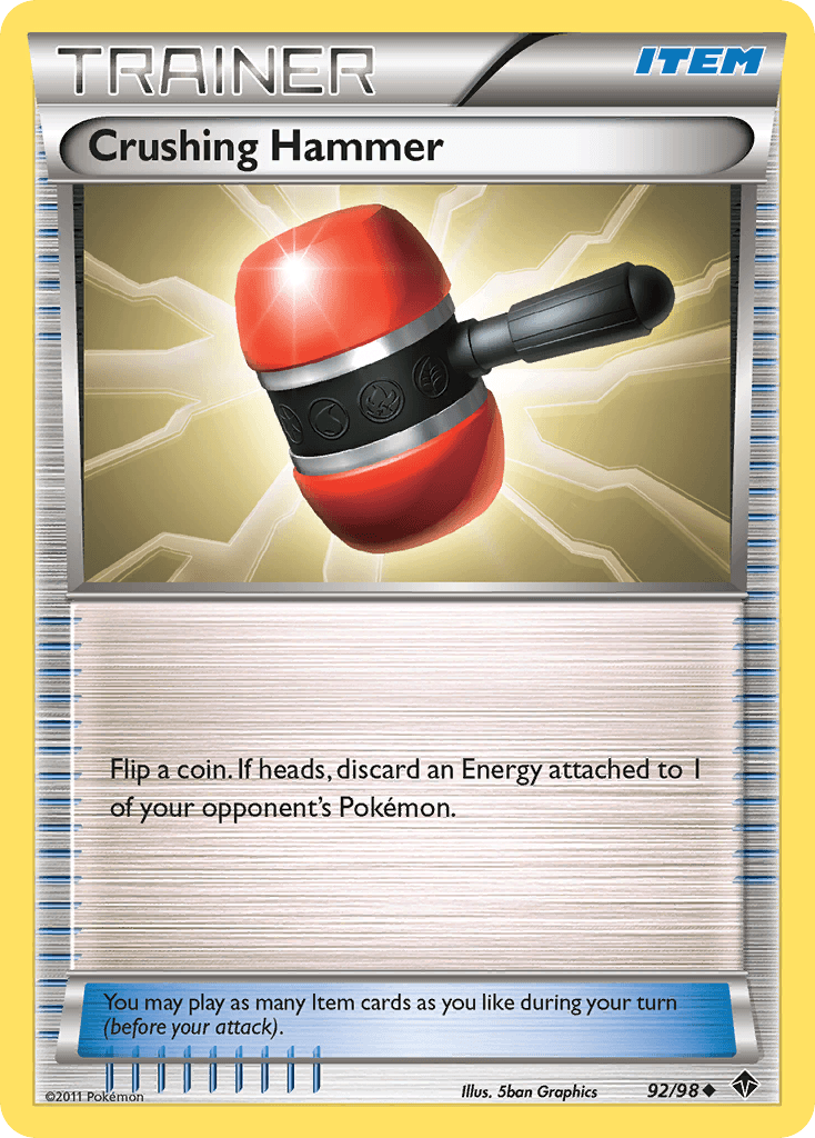 Crushing Hammer — Emerging Powers Pokémon TCG card by 5ban Graphics