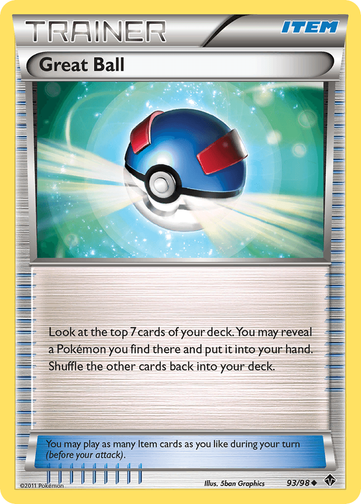 Great Ball — Emerging Powers Pokémon TCG card by 5ban Graphics